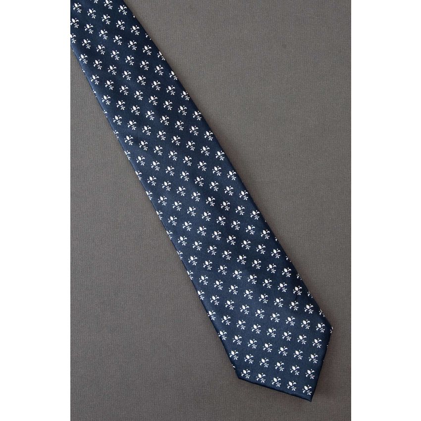 Fleur-de-Lis Allover - Men's Modern Silk Tie