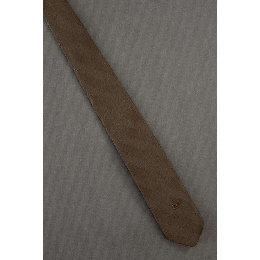 Pierre Cardin Skinny Striped Logo Necktie