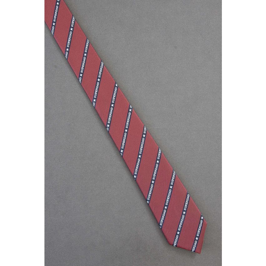 SuperDad Stripe - 80's Skinny Father's Day Tie