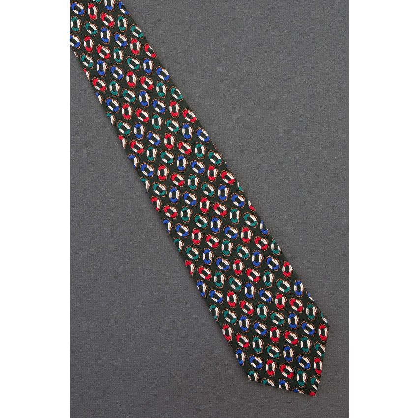 Life Saver or Preserver - Black Silk Gap Necktie