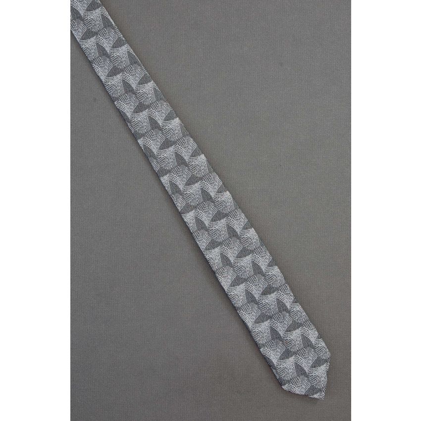 Chicken Scratching - 1980's Skinny Gray Tie