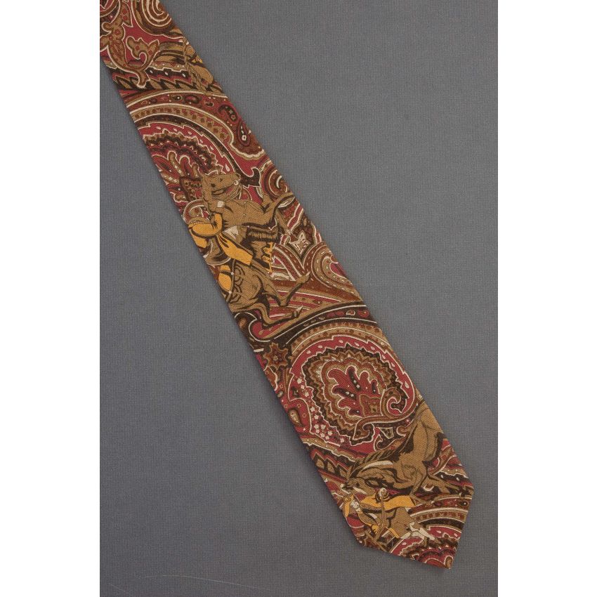 Colonial Man On A Horse - Cotton Necktie