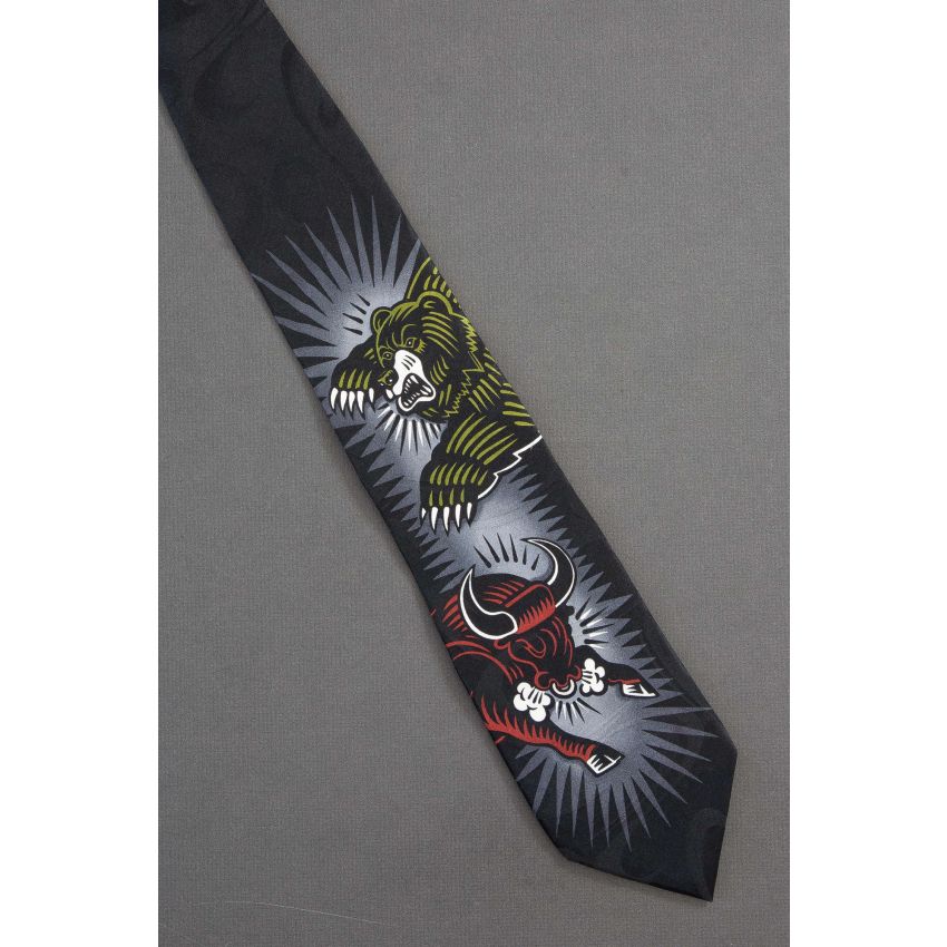 Bull & Bear Market - Burton Morris Necktie