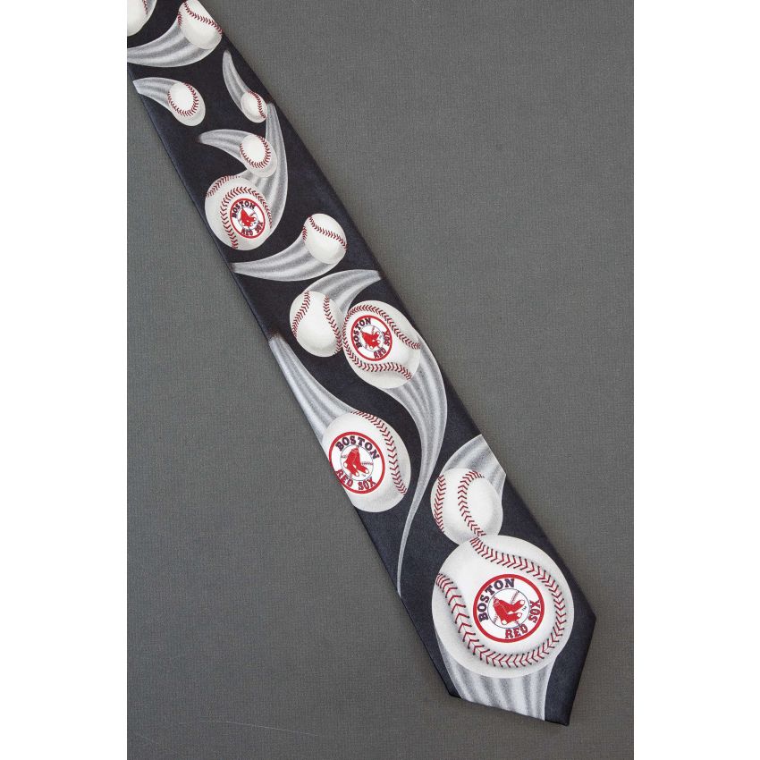 Boston Red Sox Curve Ball - Ralph Marlin Tie