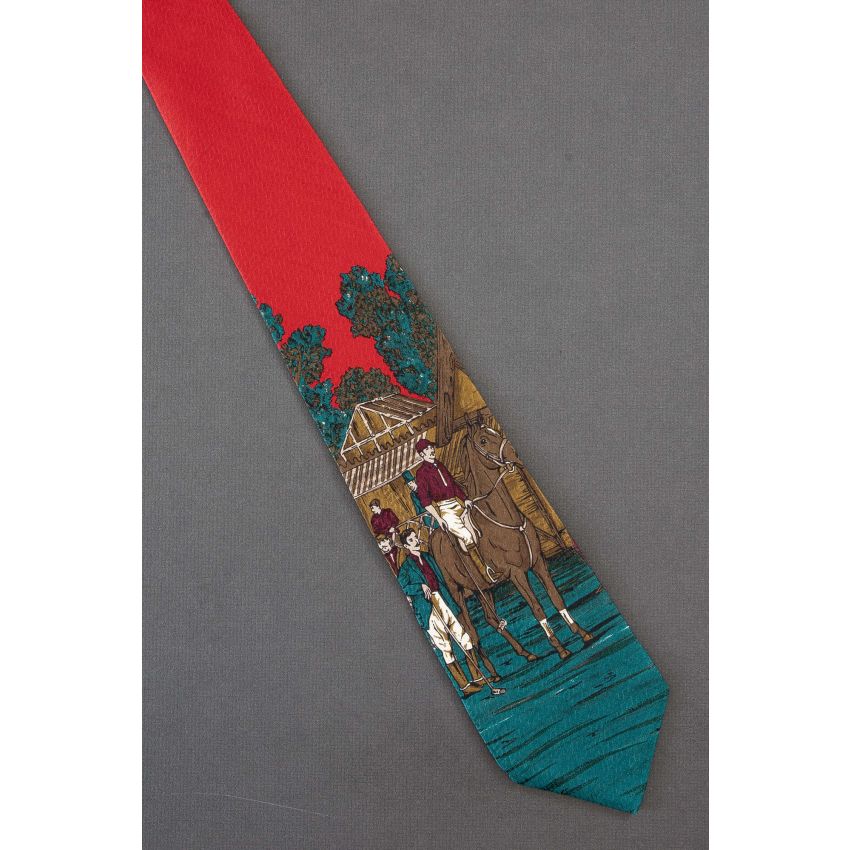 Polo Player On Horse - Silk Sports Necktie