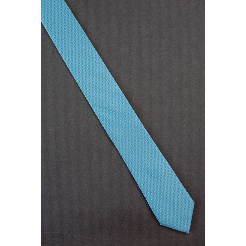 Calvin Klein - Skinny Blue Striped Necktie