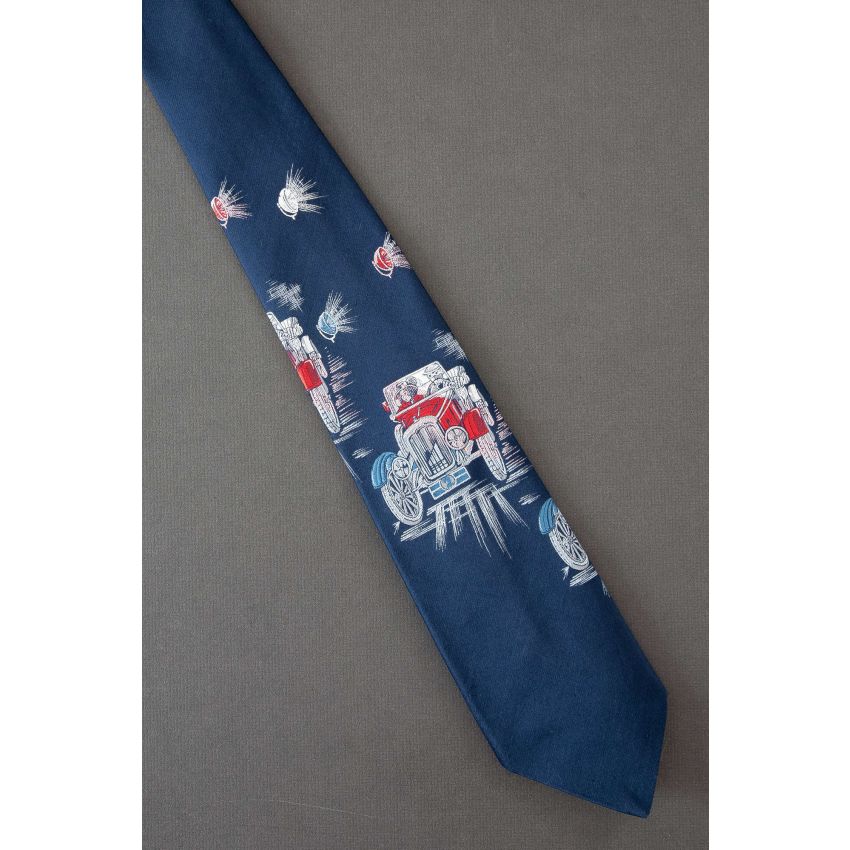 People Drive A Vintage Vehicle - 1970's Necktie