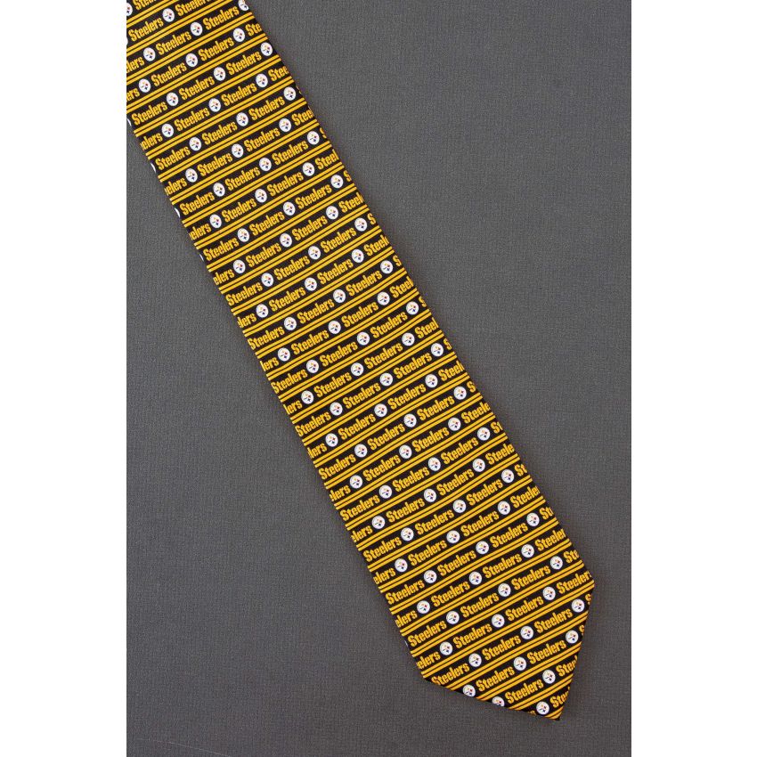 Pittsburgh Steelers Logo Stripe - Ralph Marlin Tie