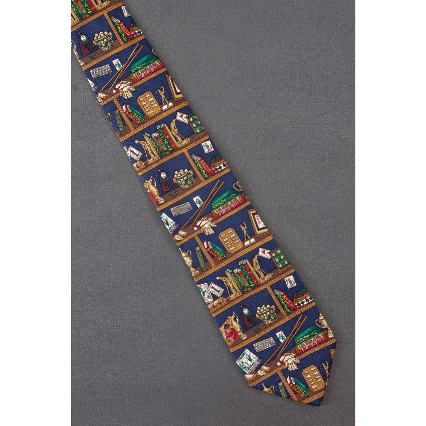 Golf Collection - Men's Navy Silk Alynn Neckwear