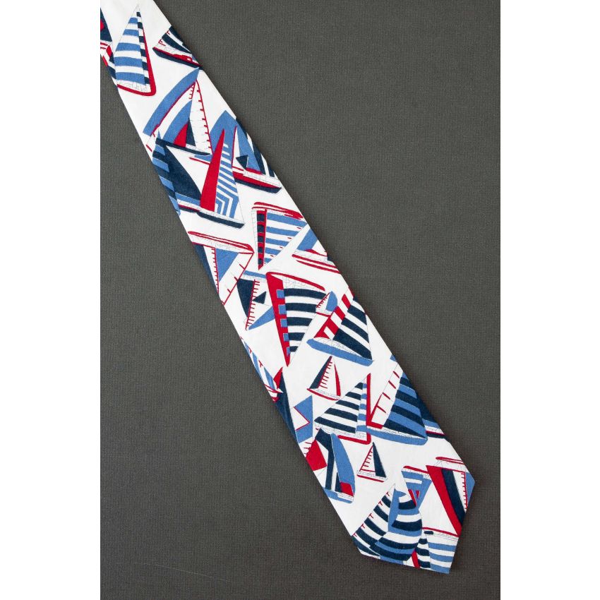 Patriotic Color Sails - Nautical Sailboat Necktie