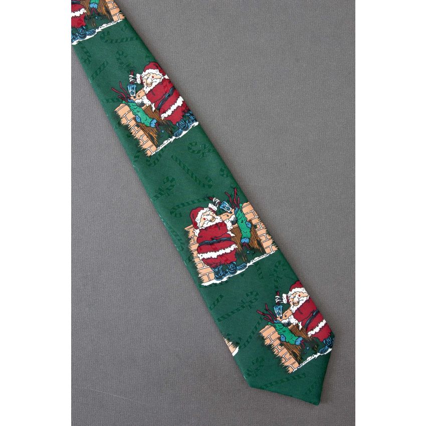 Santa Dumps Coal Into Stocking - Funny Necktie
