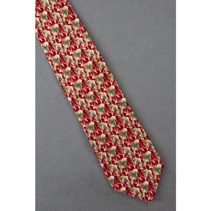 Deer Allover - Ties To Nature Silk Necktie