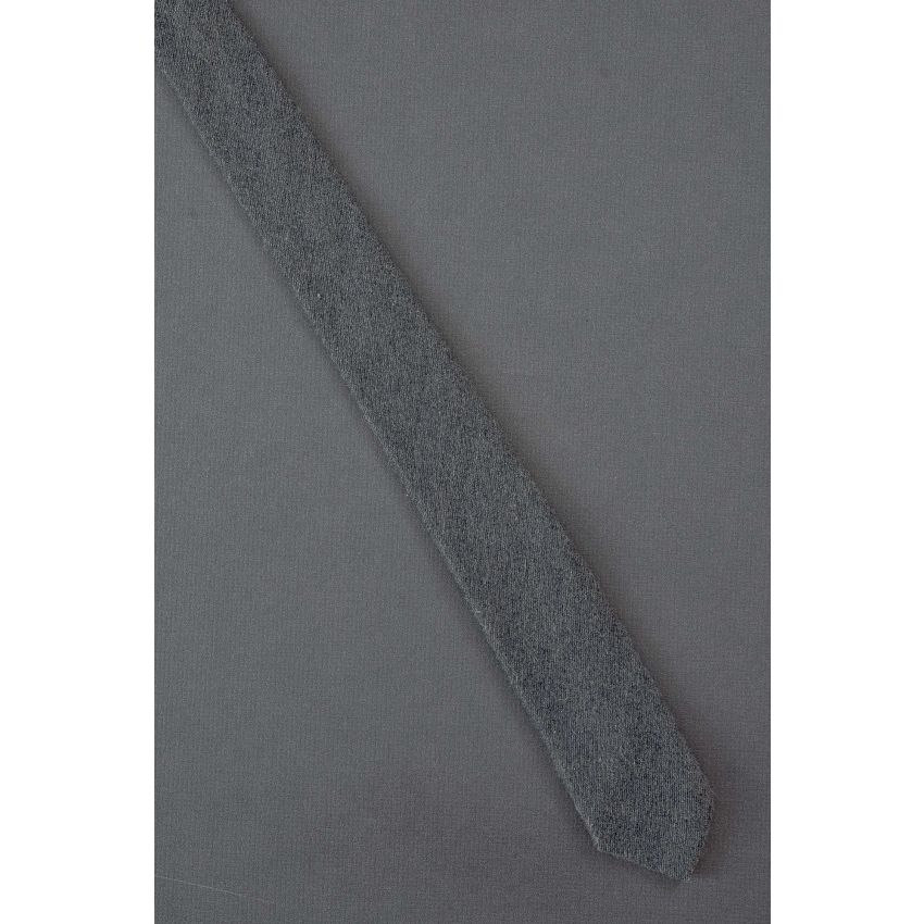 1980's Solid Gray Color - Skinny Vintage Necktie