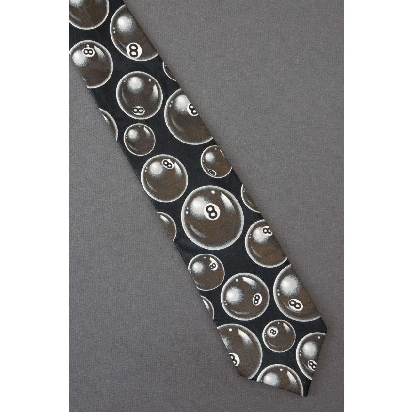 Eight Ball - Fun Pool Billiards Game Necktie