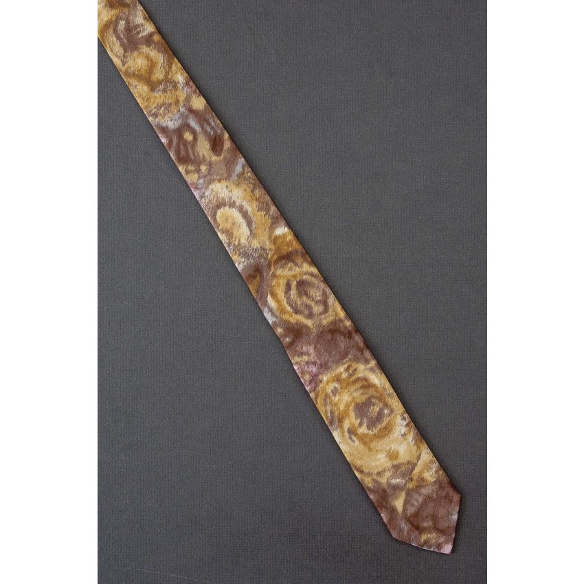 Amorphous Brown & Gold - 1960's Skinny Tie