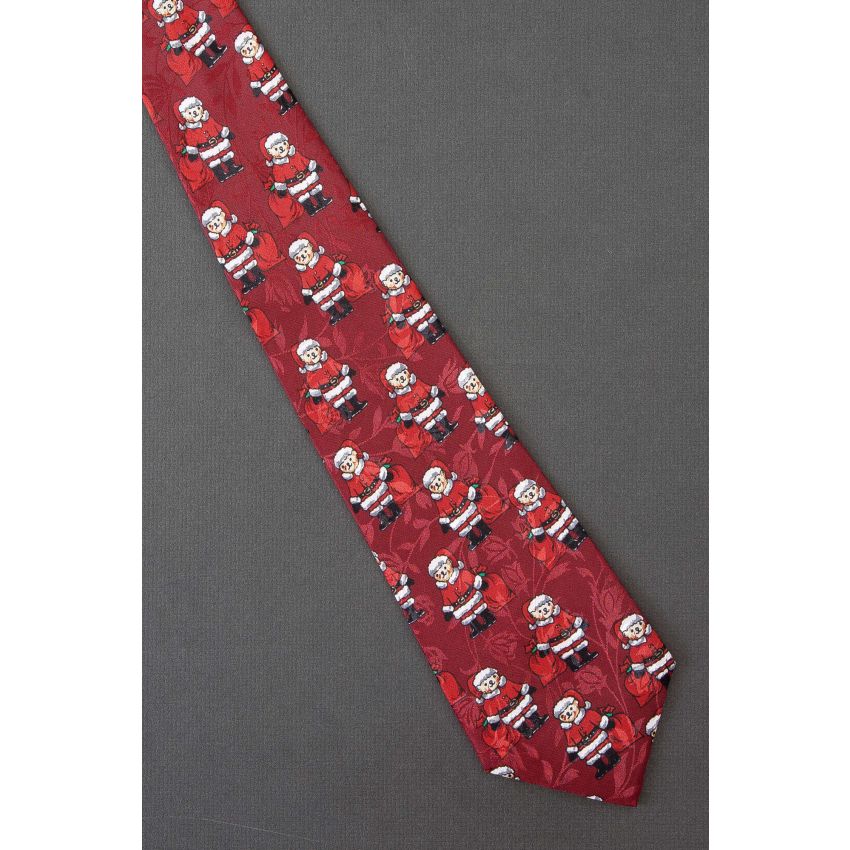 Teddy Bear as Santa Claus - Christmas Tie
