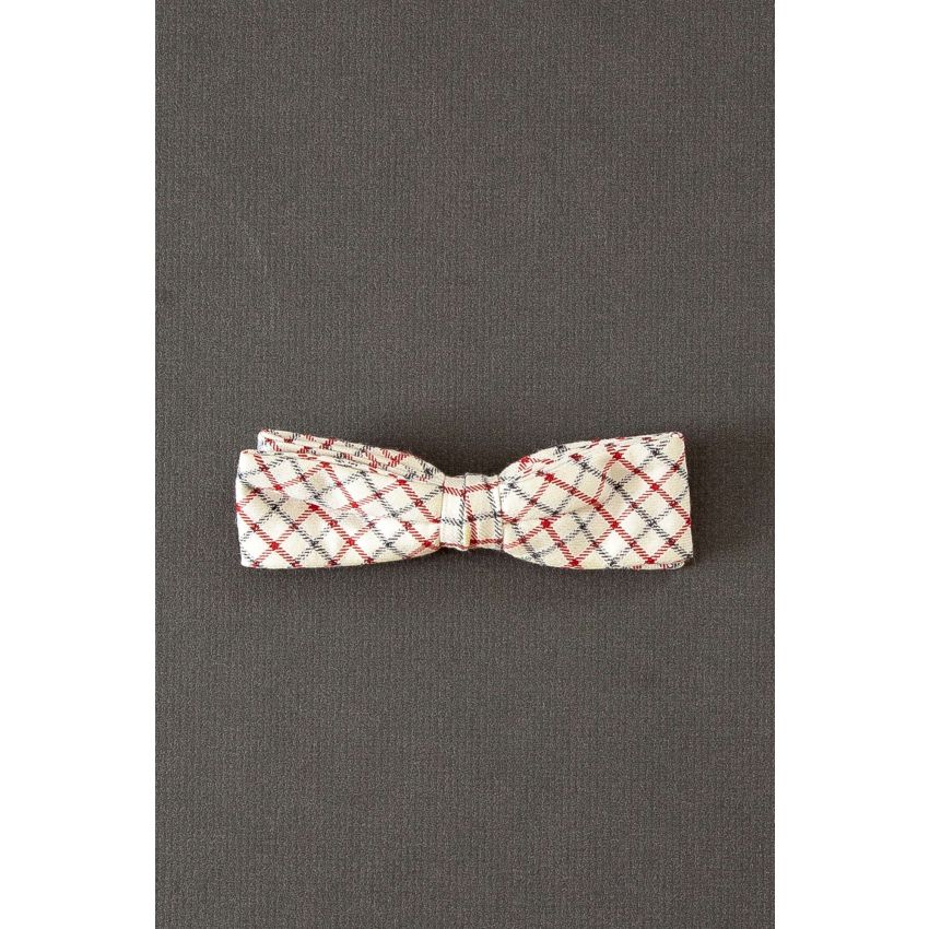 Red & Blue Checker - Pre-Tied Clip-On Bow Tie