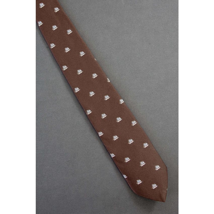 Sailing Ship Allover - 1970's Vintage Necktie