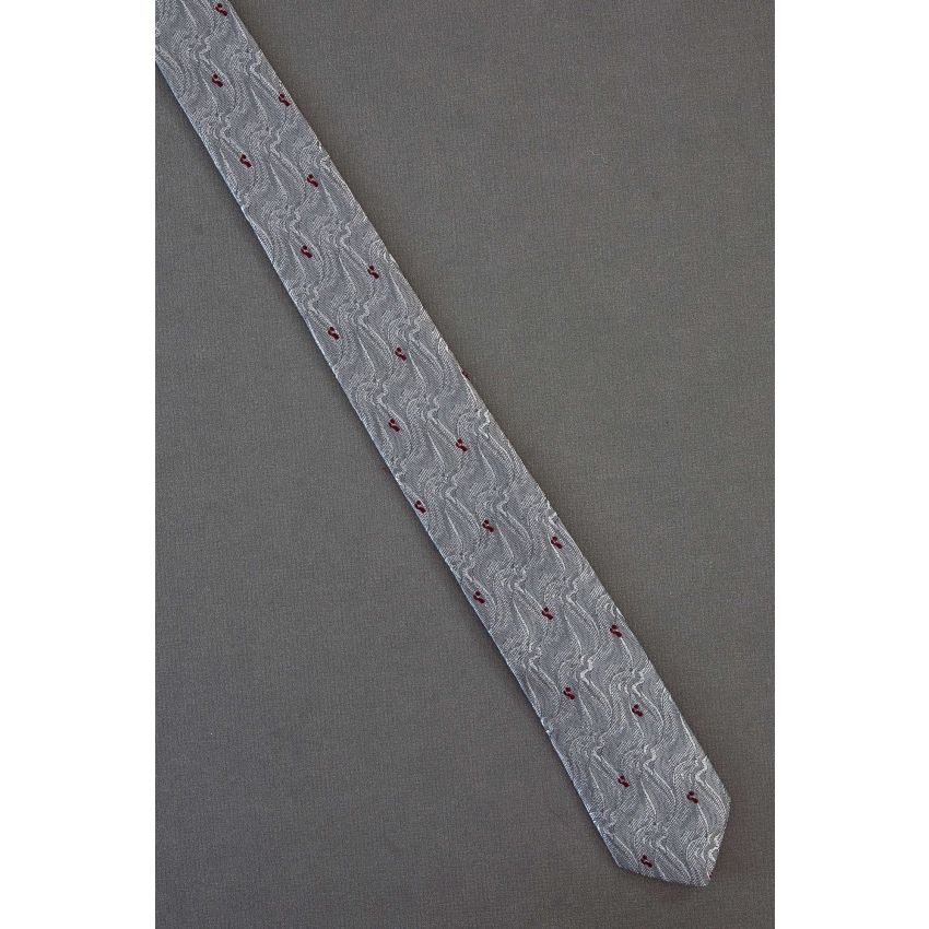 Look of Moving Water - 1980's Skinny Gray Tie