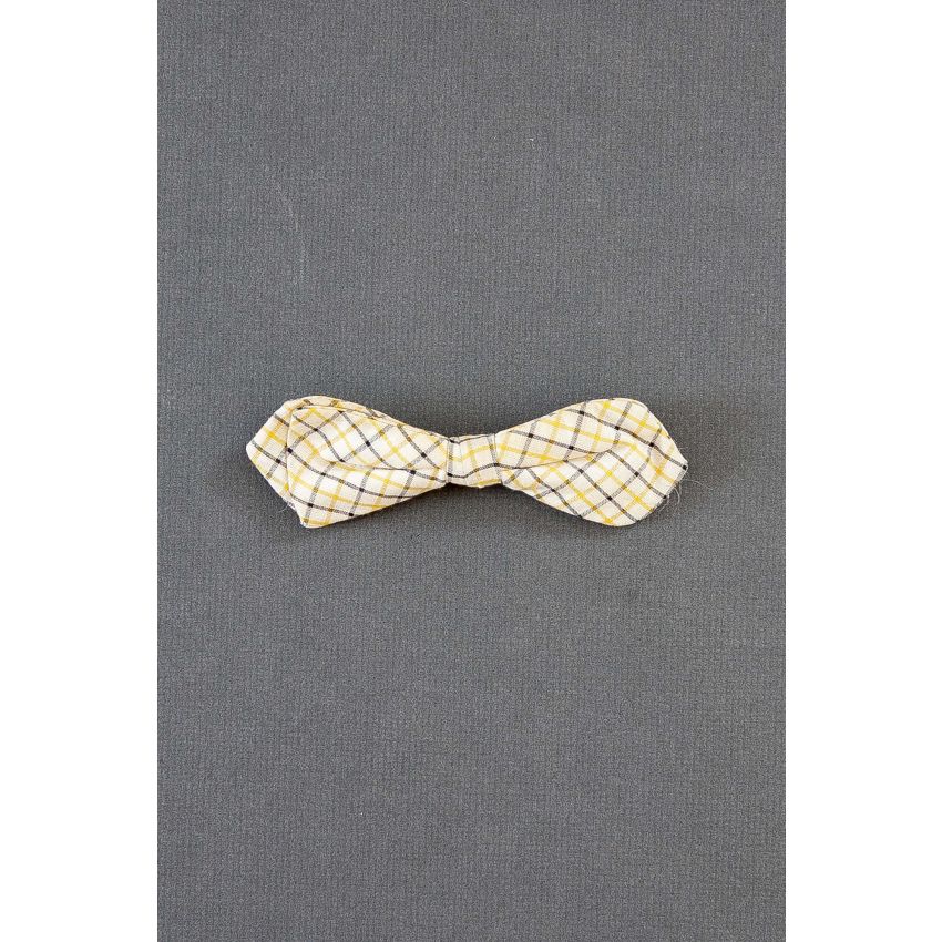 Yellow & Black Pre-Tied Diamond Point Bow Tie
