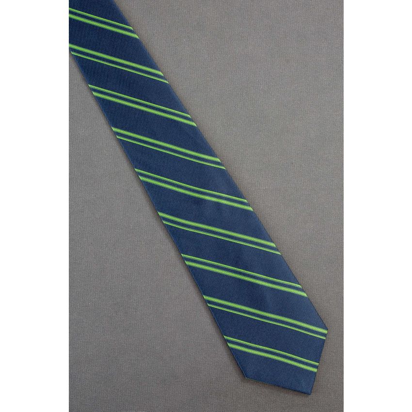 Navy & Green Striped - Brand New Merona Tie