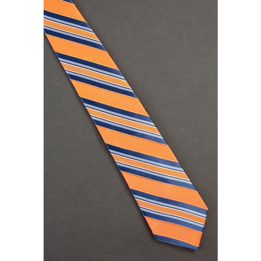 Orange & Blue Striped - Brand New Merona Tie
