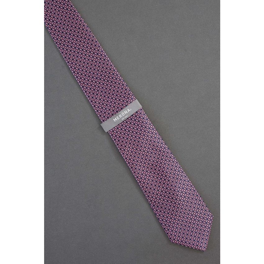 Pink & Navy Squares - Brand New Merona Tie