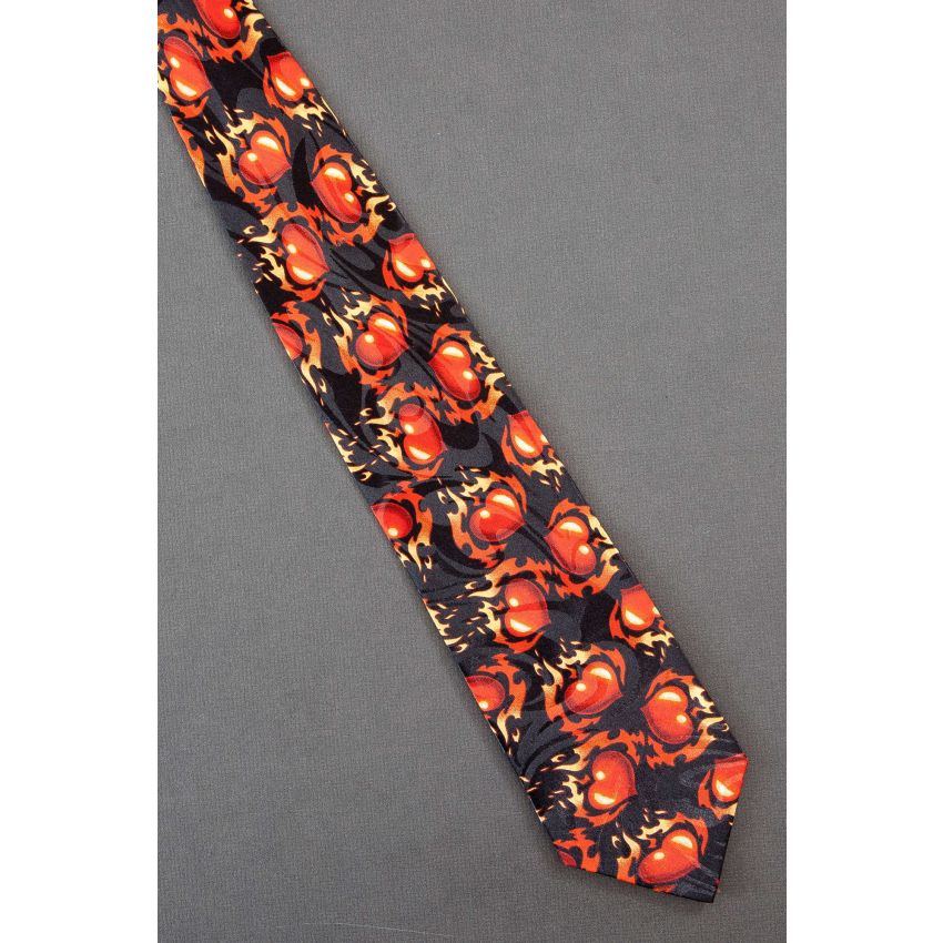 Hearts on Fire - Men's Valentine's Day Necktie