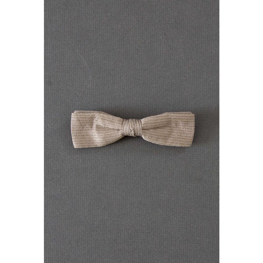 Solid Taupe-Beige - Vintage Clip-On Bow Tie