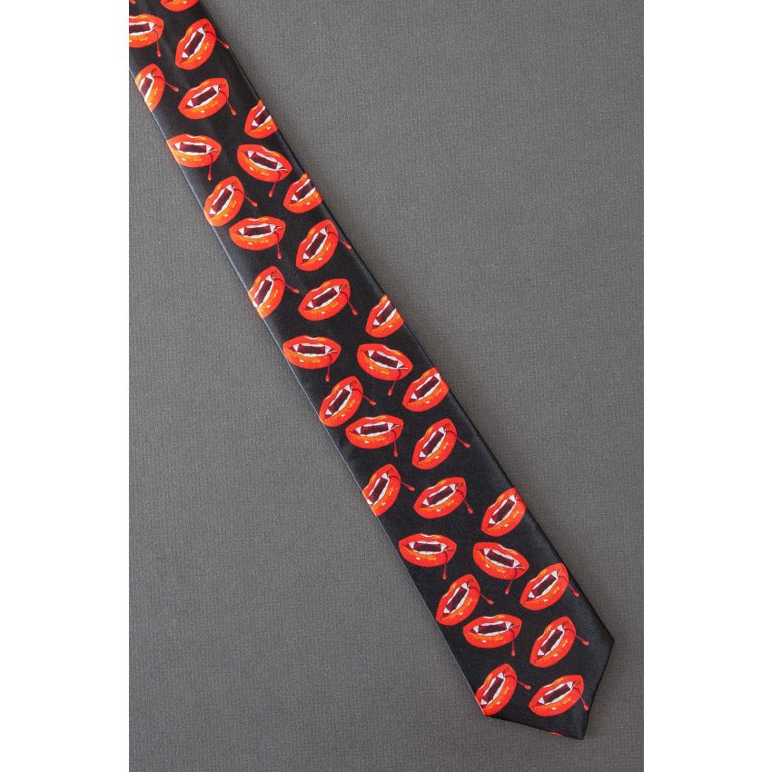 Vampire Lips with Dripping Blood - Necktie