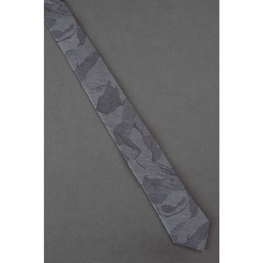 Study of Texture - 80's Skinny Gray Necktie