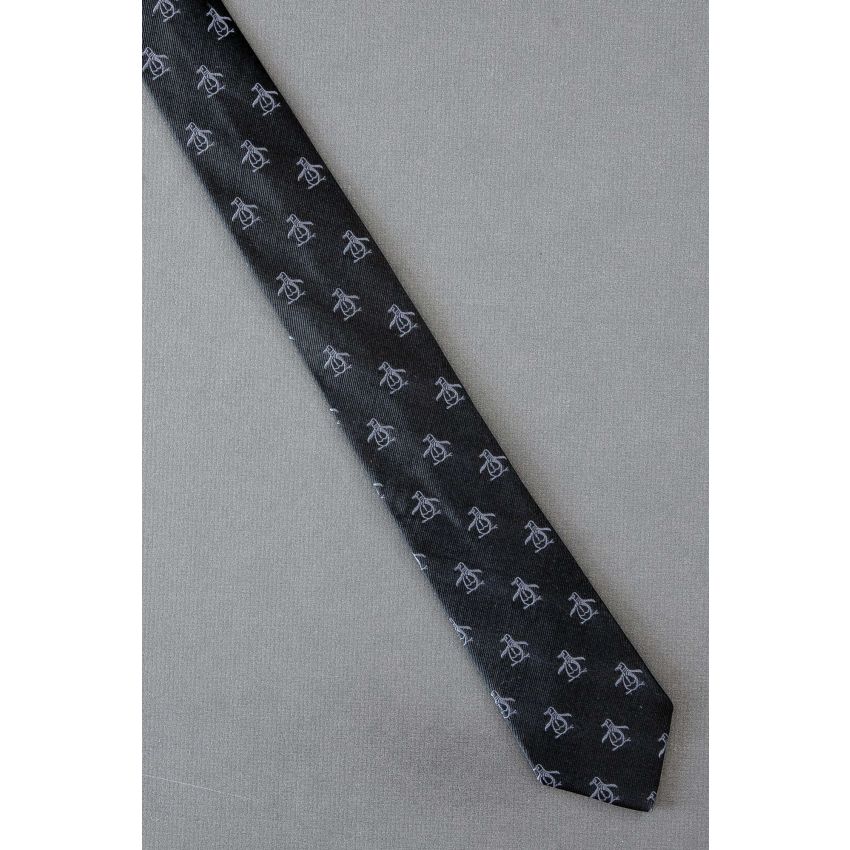 Penguin Brand Logo Allover - Skinny Necktie
