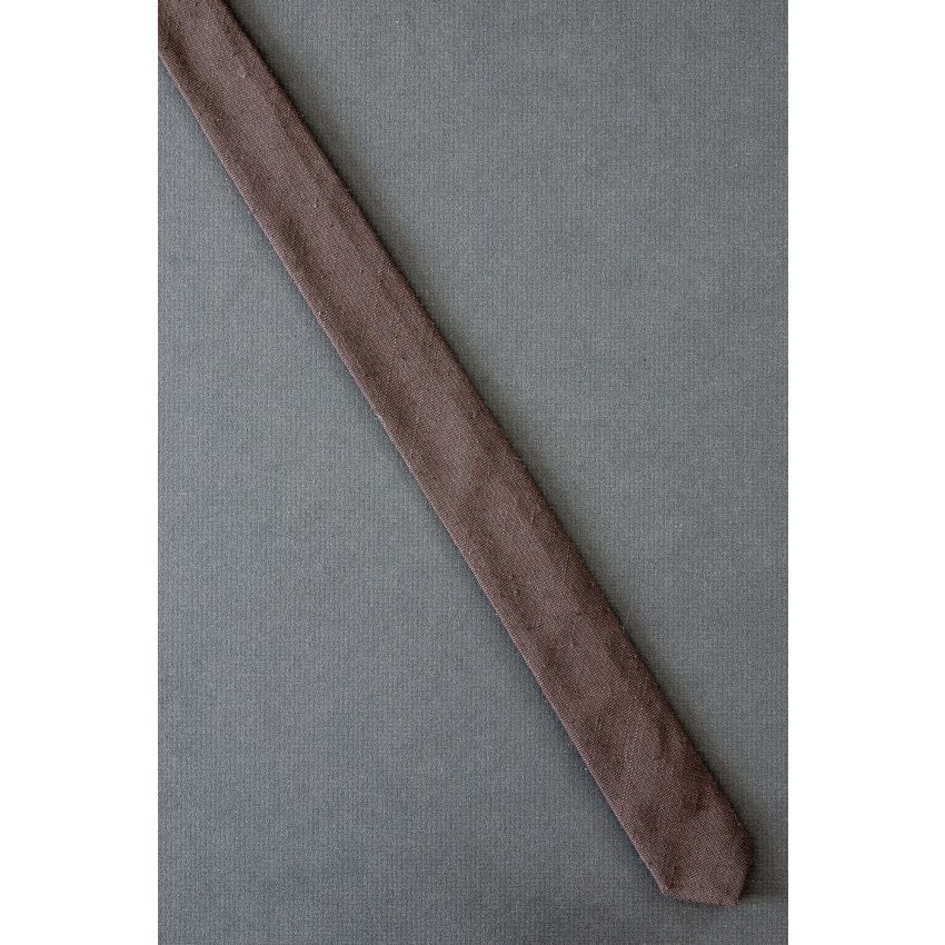 Super Skinny Brown - 1980's Vintage Necktie