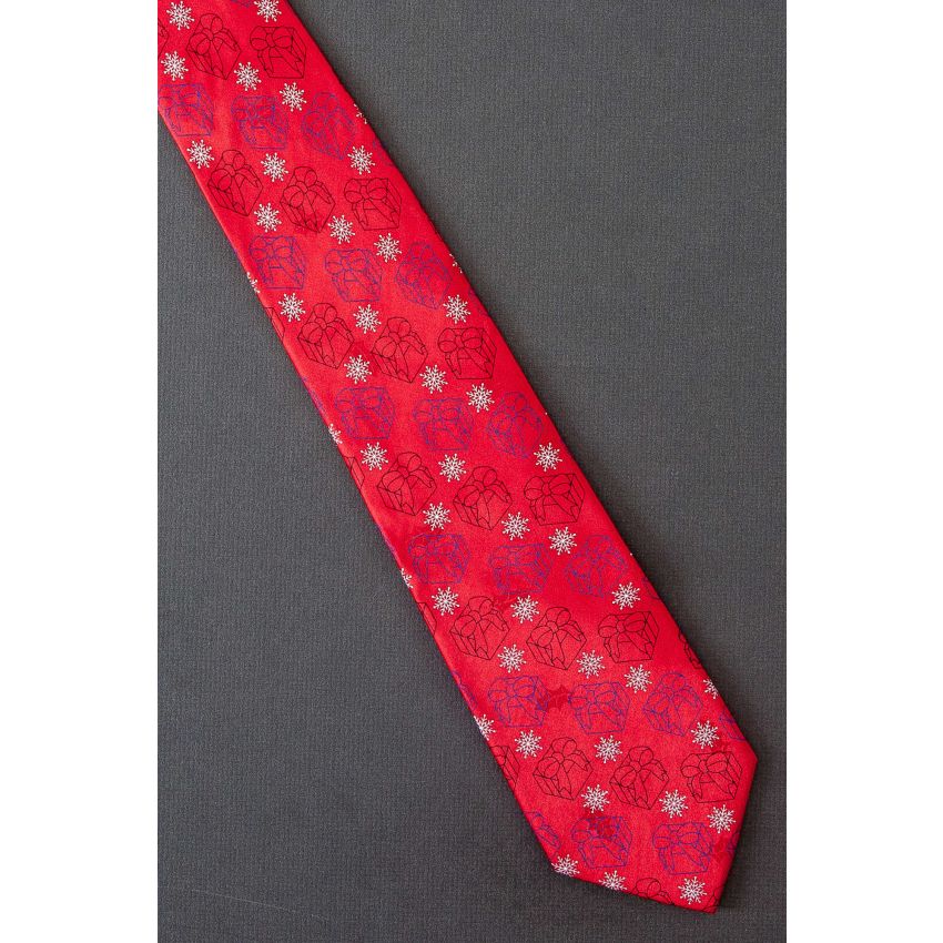 Presents & Gifts Amid Snowflakes - New Tie