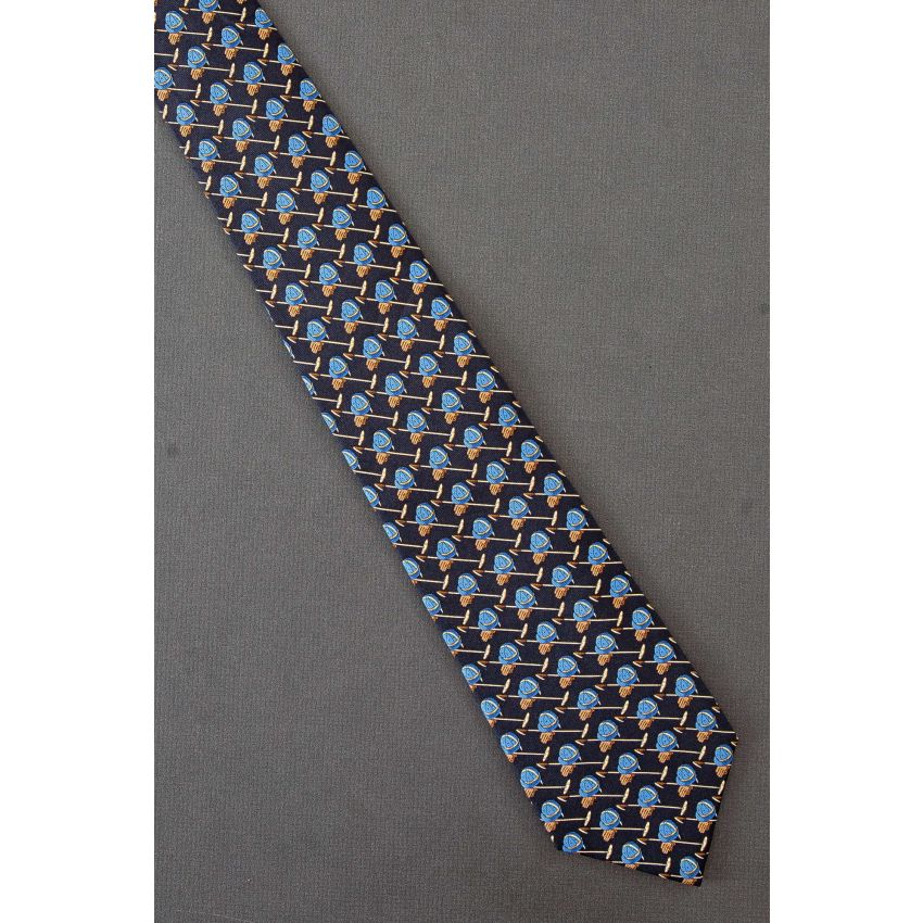 Polo Helmet & Mallet - Ralph Lauren Silk Necktie
