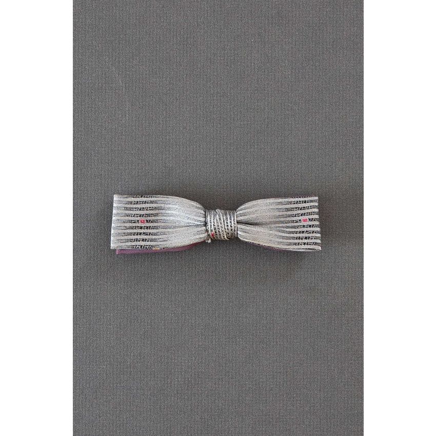 Gray Pin Striped - Men's Vintage Pre-Tied Bow Tie