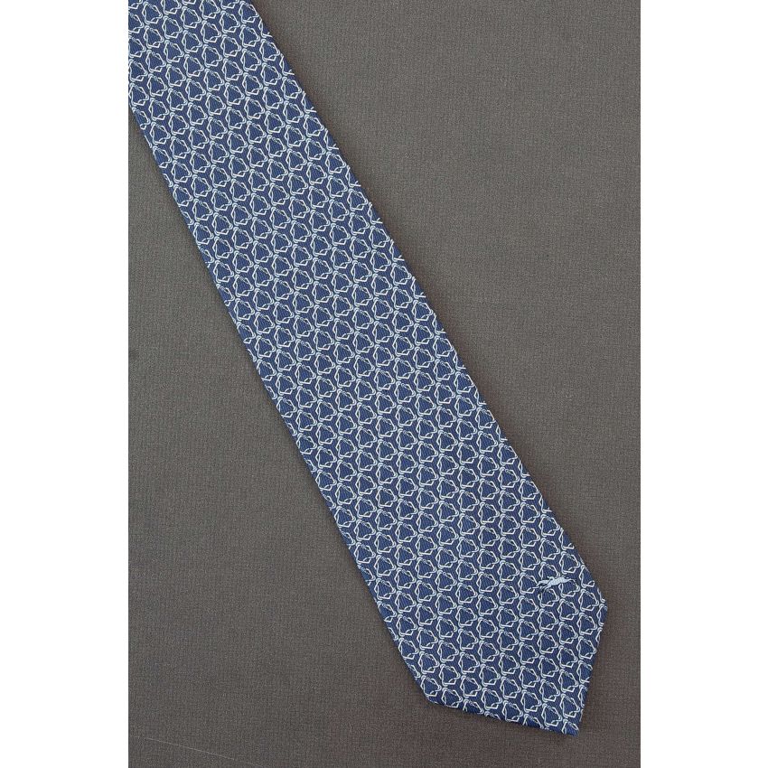 Horseback Design - Navy Blue Longchamp Necktie