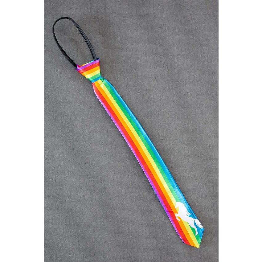 Horse on Hind Legs - Boys Rainbow Necktie