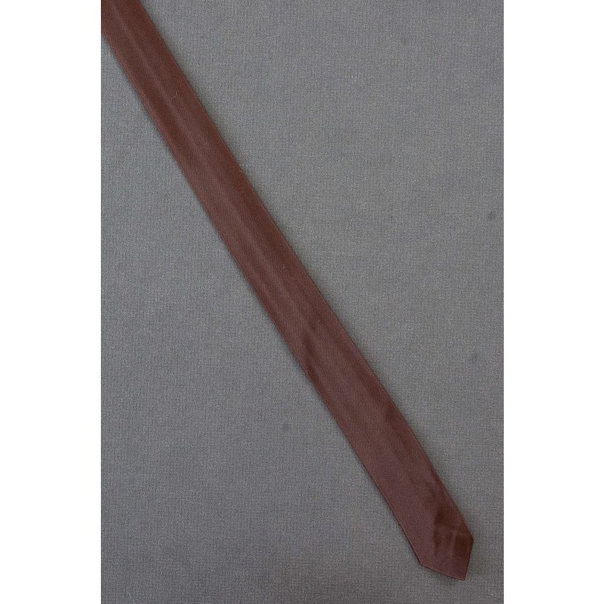Solid Brown Color - 1960's Skinny Necktie
