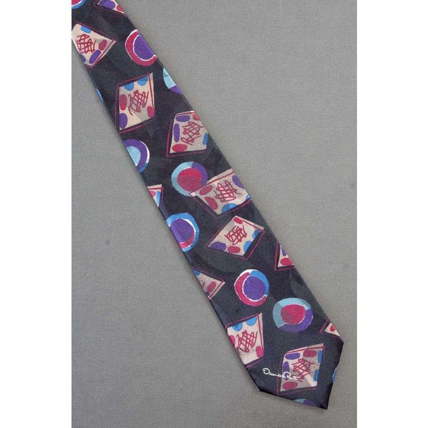 Oscar de la Renta - 70s Signed Vintage Necktie