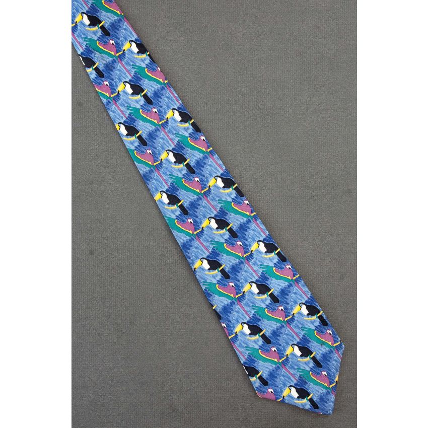 Toucan & Parrot Birds - World Wildlife Fund Tie