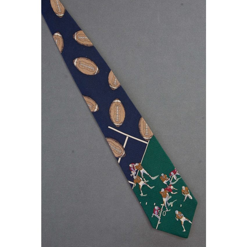 Raining Footballs on Field of Players - Necktie