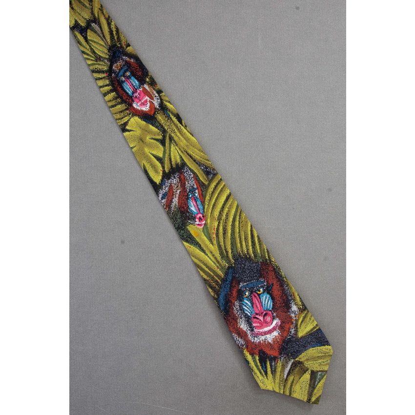 Mandrill Monkeys - WWF - World Wildlife Necktie