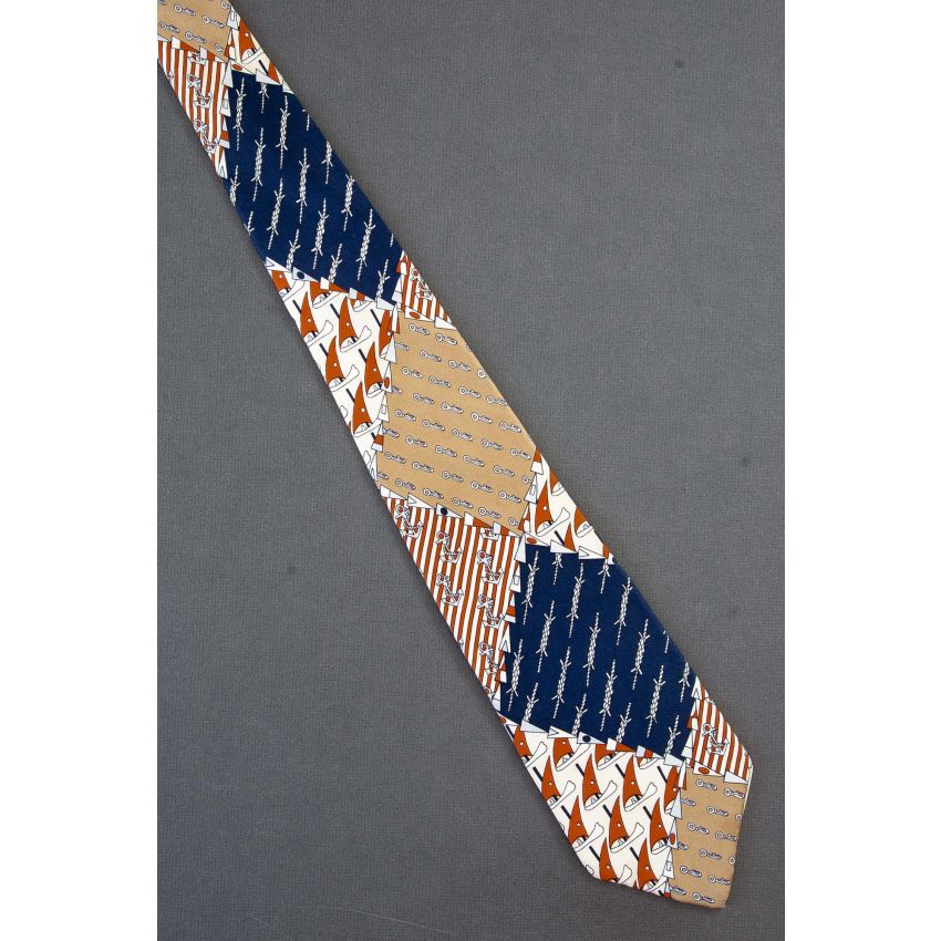 Patchwork of Nautical Themes - Vintage Tie