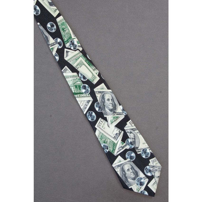 Folded U.S. Money & Quarters - Brand New Tie