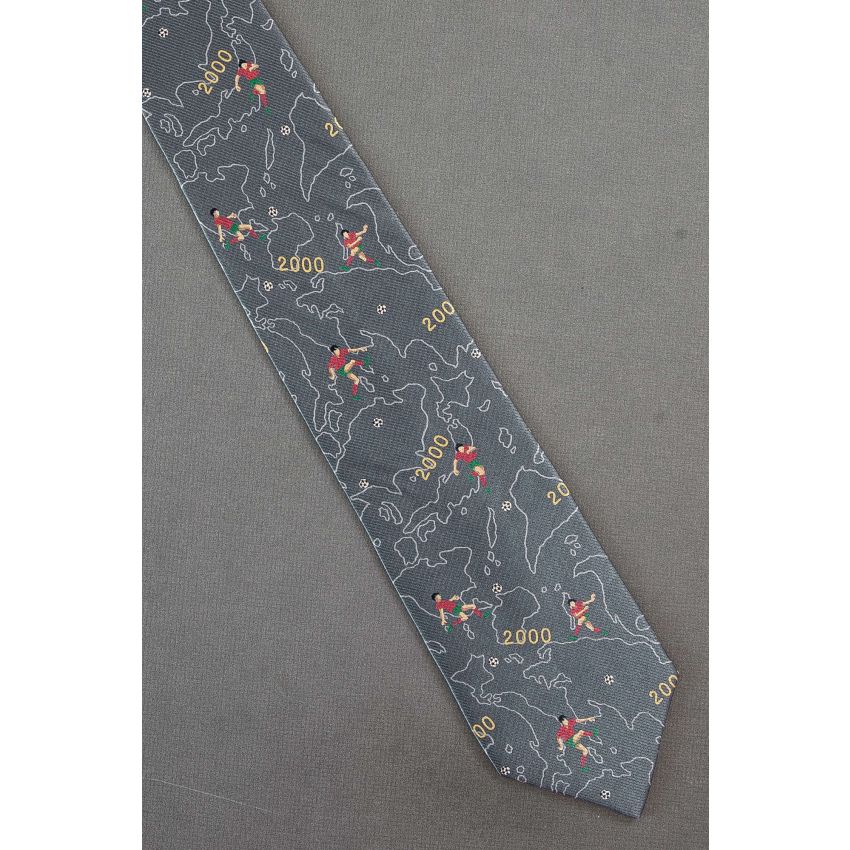 Soccer Players Celebrate the Millennium Necktie