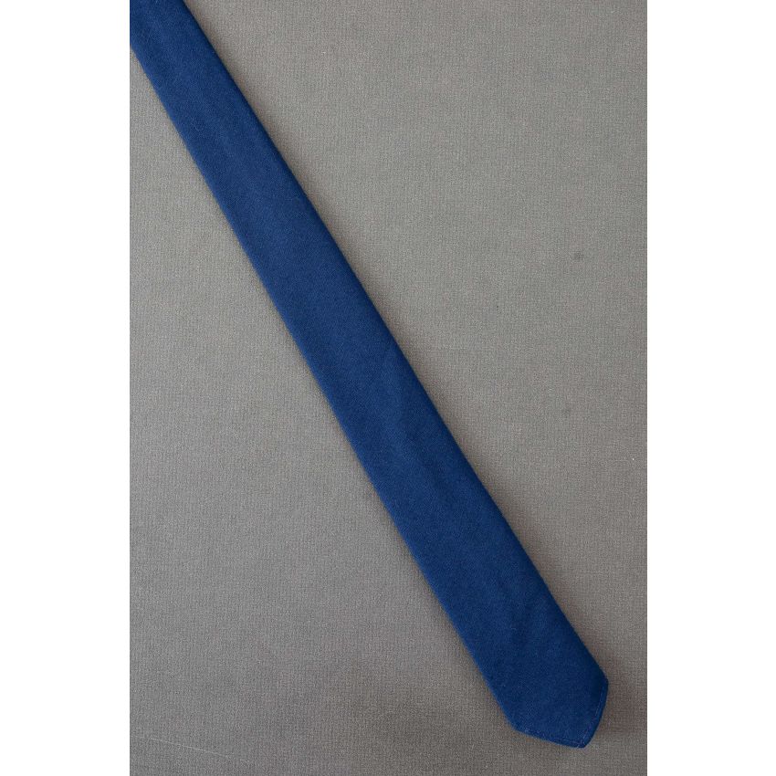 Boys Solid Blue - 1960's Skinny Vintage Necktie