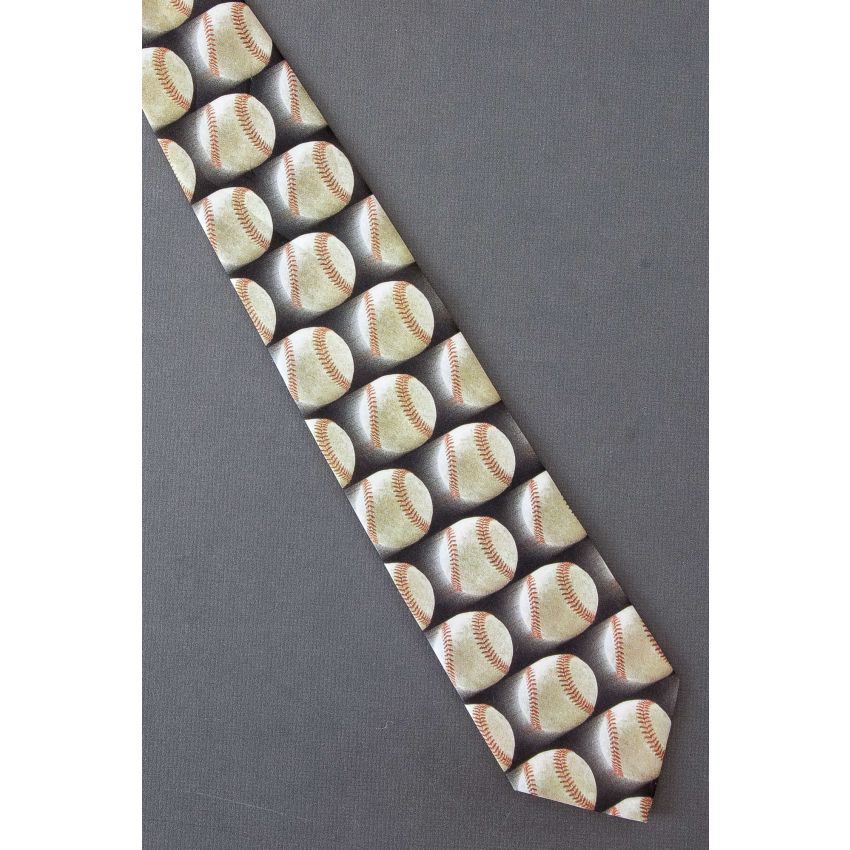 Just Balls Baseball Fastball - Ralph Marlin Tie