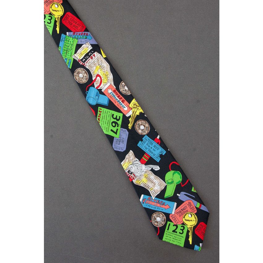 All Items Found In A Pocket - Black Necktie