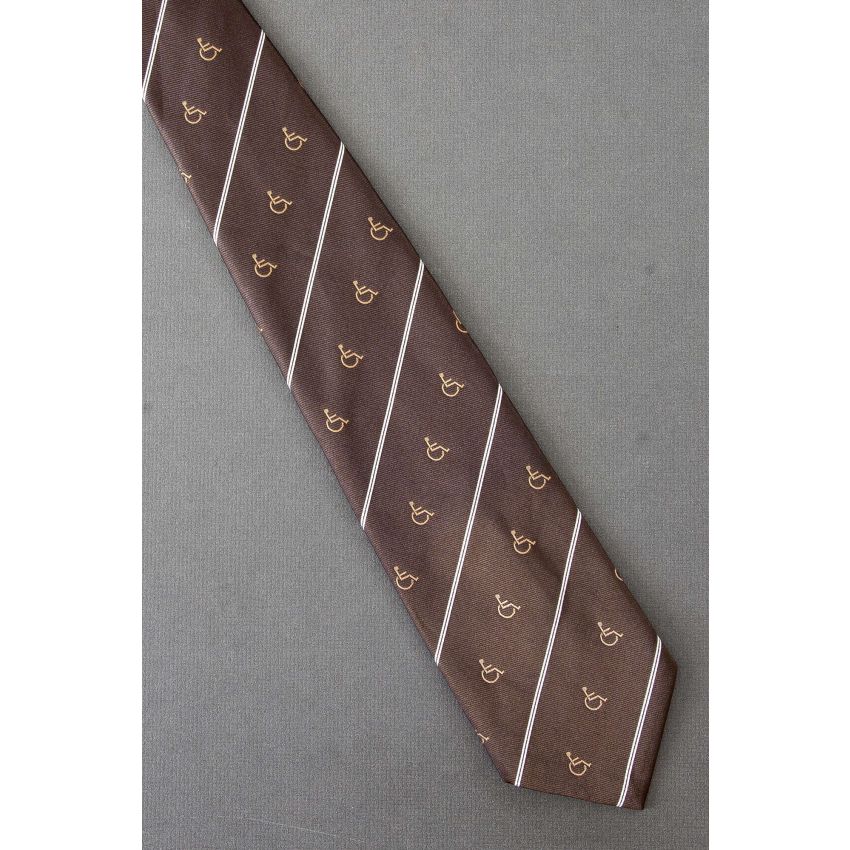 Wheelchair - Symbol of Access - Brown Necktie